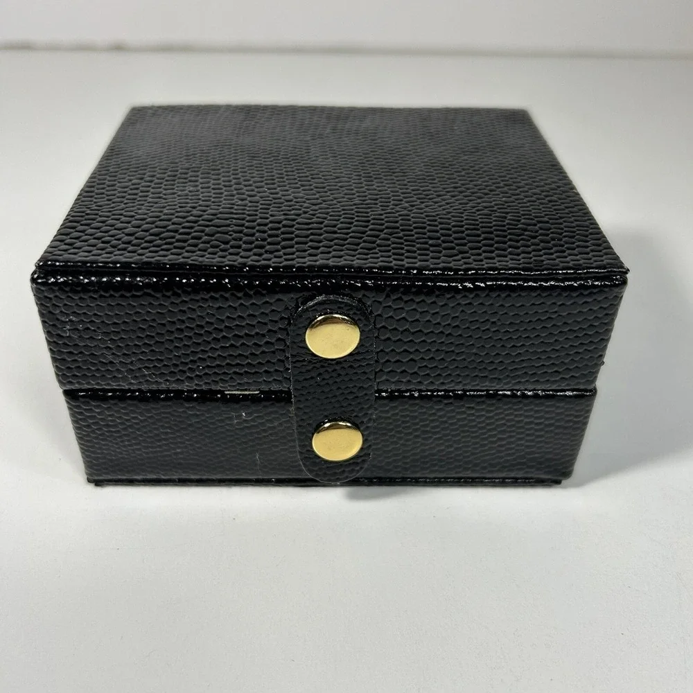 Portable Jewelry Box Organizer‎ Leather Jewellery Ornaments Case Travel Storage